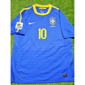 Kaka Brazil 2010 WORLD CUP Away Nike Soccer Jersey Shirt Camiseta L